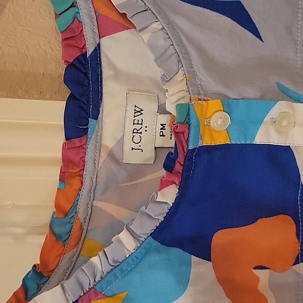 J.Crew Colorful Floral Top - Picture 2 of 4